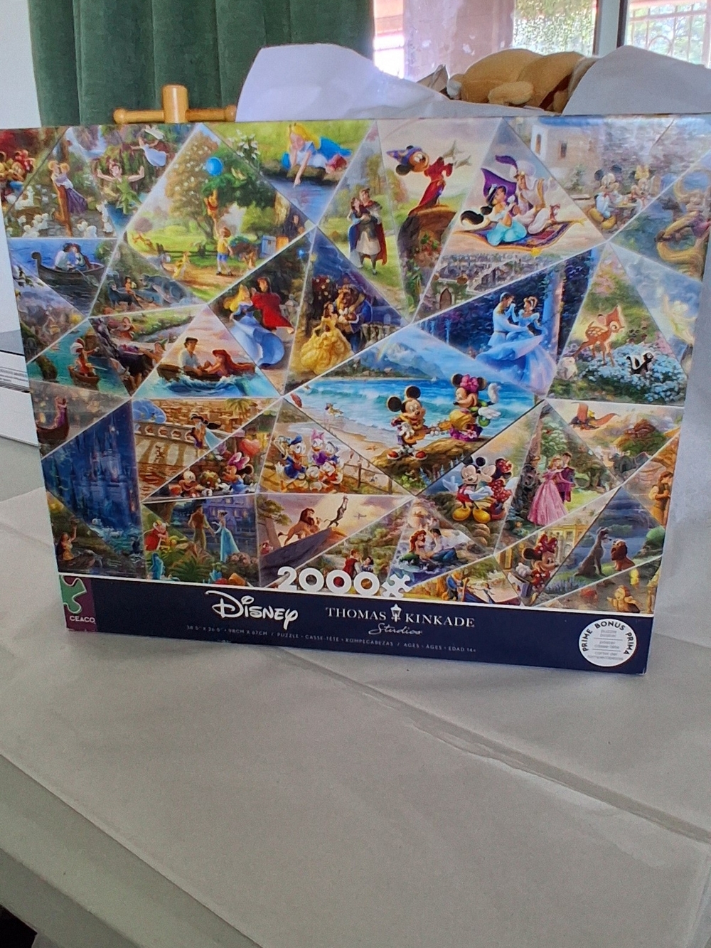 Thomas Kinkade Studios Disney 2000-Piece Puzzle Like New